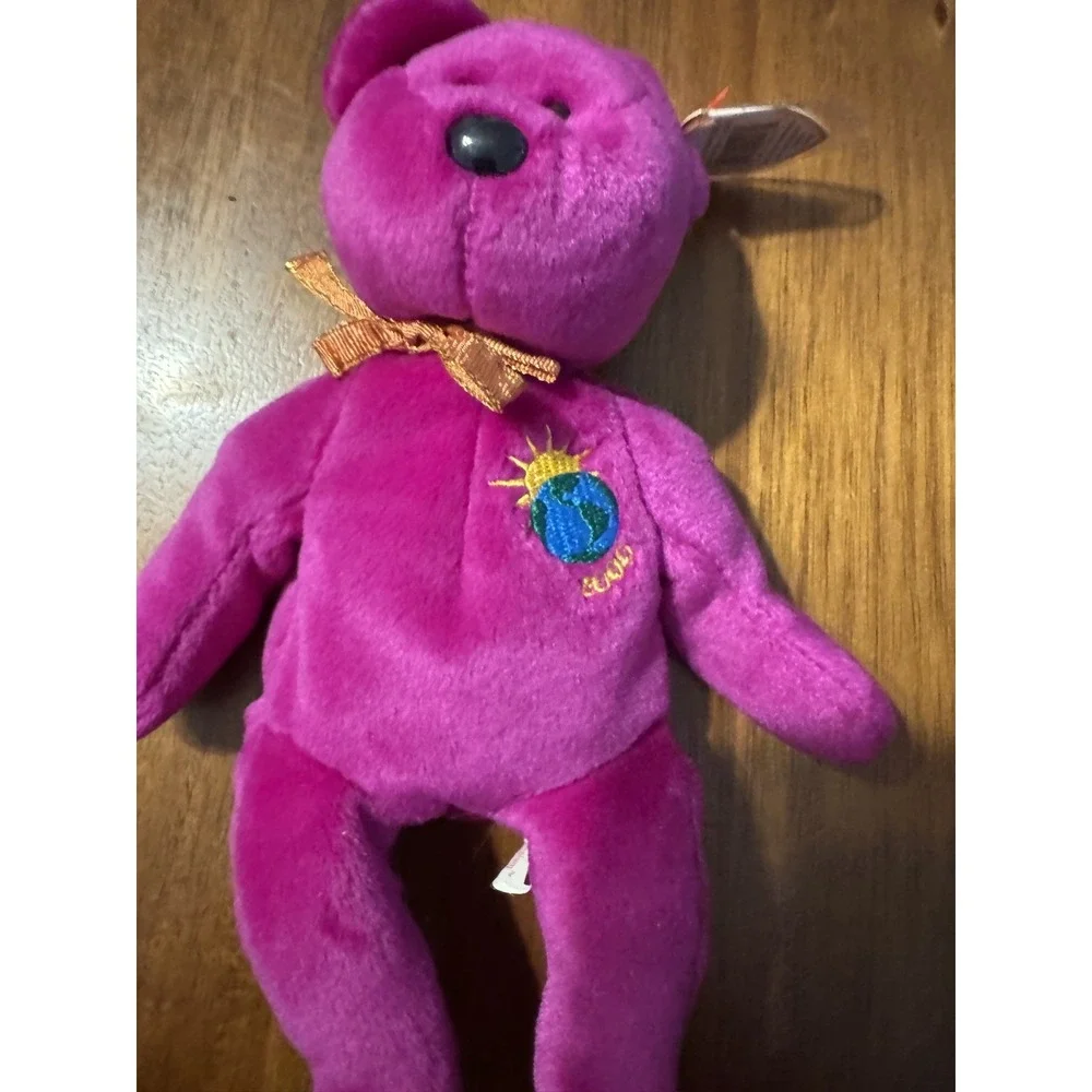 Ty Beanie Baby Millennium Bear Plush Stuffed Animal Retired W Tag January 1 1999